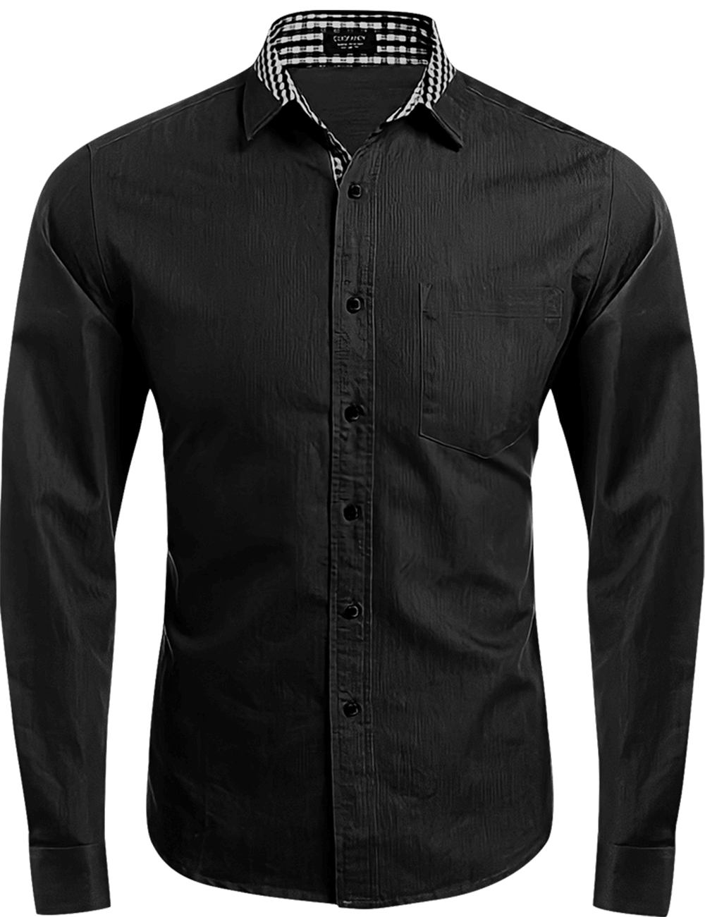 Black Formal Shirt PNG
